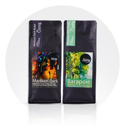 Barapole and Madikeri  Coffee Combo (Robusta and  Arabica Blends)